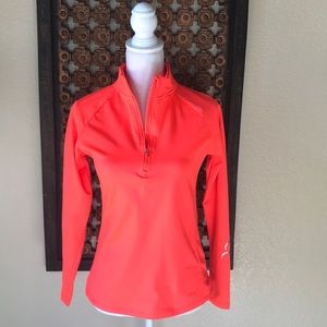 Coral Warm 1/2 Zip Up Pullover